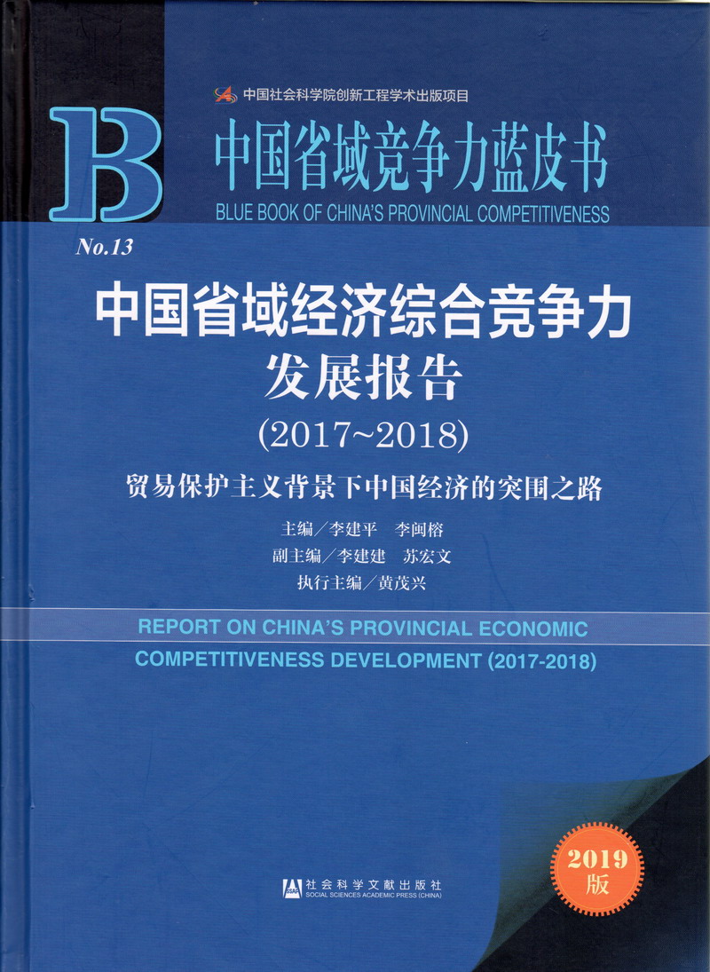 美女操B网站中国省域经济综合竞争力发展报告（2017-2018）